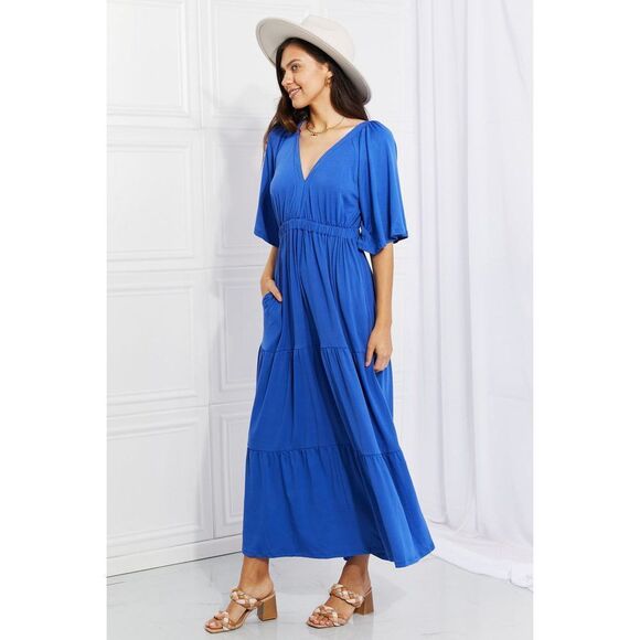 Culture Code Full Size My Muse Flare Sleeve Tiered Maxi Dress - Picture 4 of 11